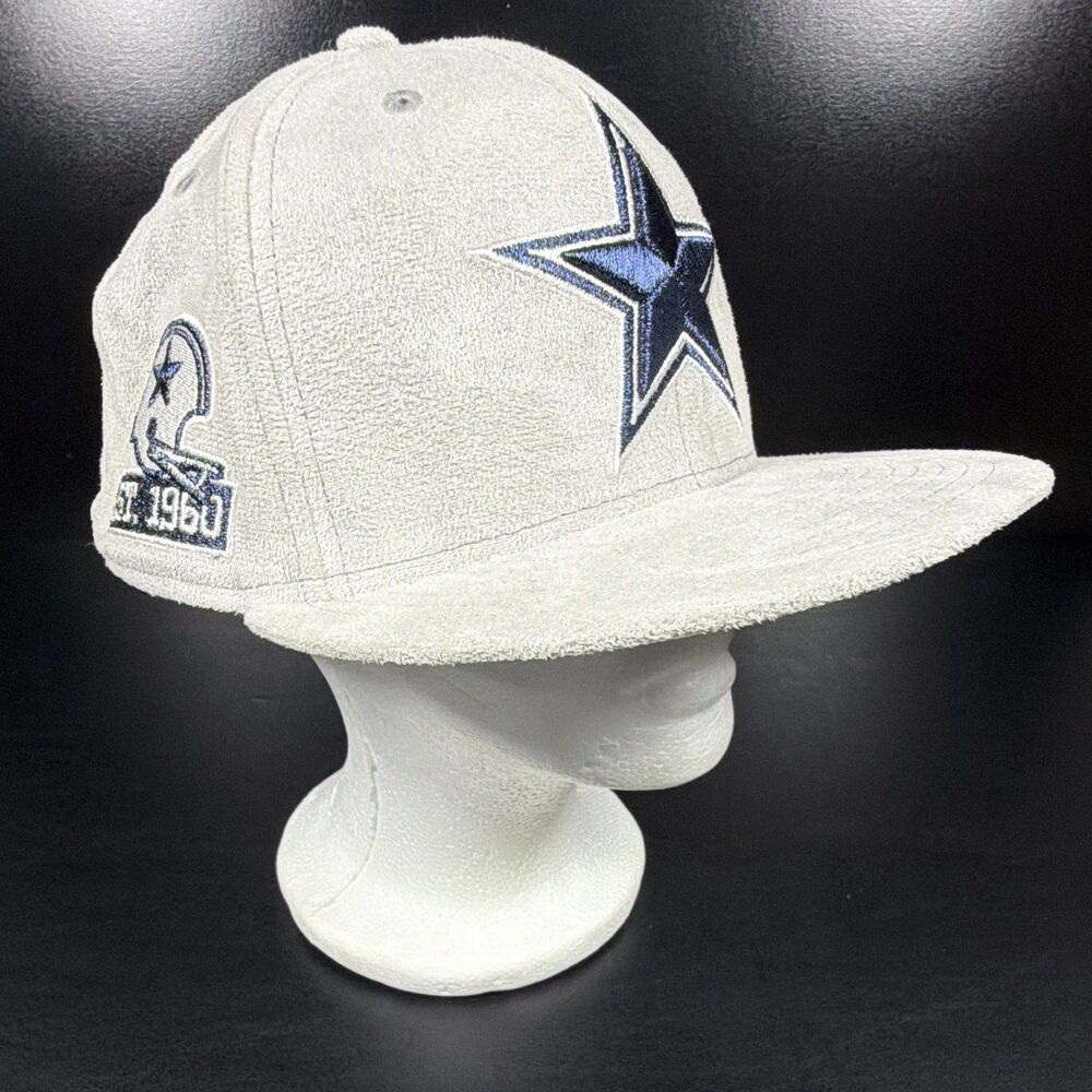 Dallas Cowboys New Era 59FIFTY 7 5/8 Plush Velvet Gray Navy NFL Fitted Hat